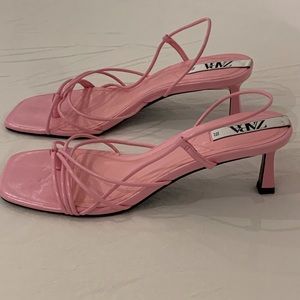 Pink sandals from Zara